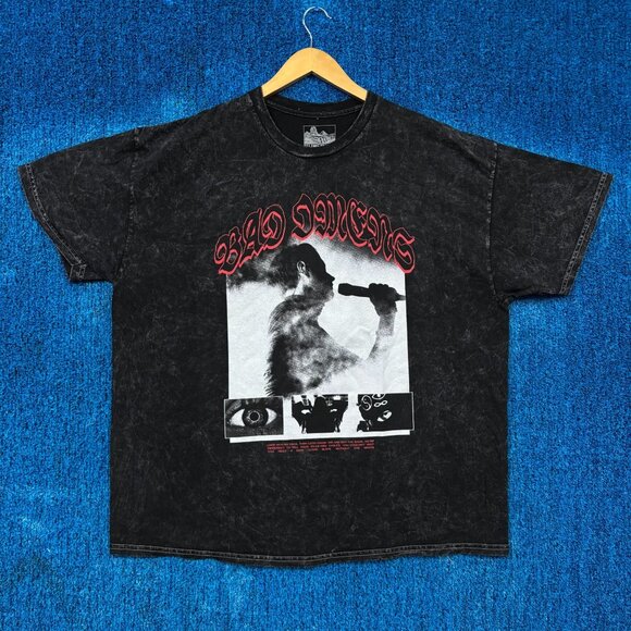 Bad Omens Like A Villain Lyrics Vintage wash tshirt size 2xl - Picture 1 of 4